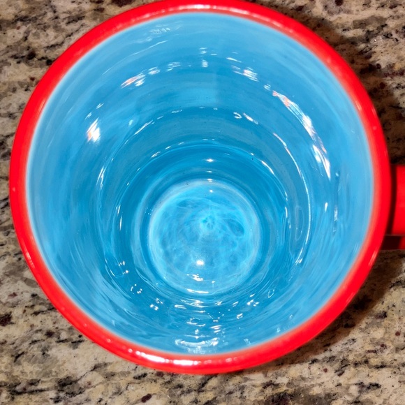 Are We There Yet Red Ceramic Coffee Mug Artist Laurie Vassey Gift Bag Included - Picture 2 of 5